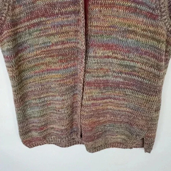 J.G.HOOK Women Knit Vintage Sweater Vest Medium Multicolor Pastel Hidden Buttons - Picture 5 of 11
